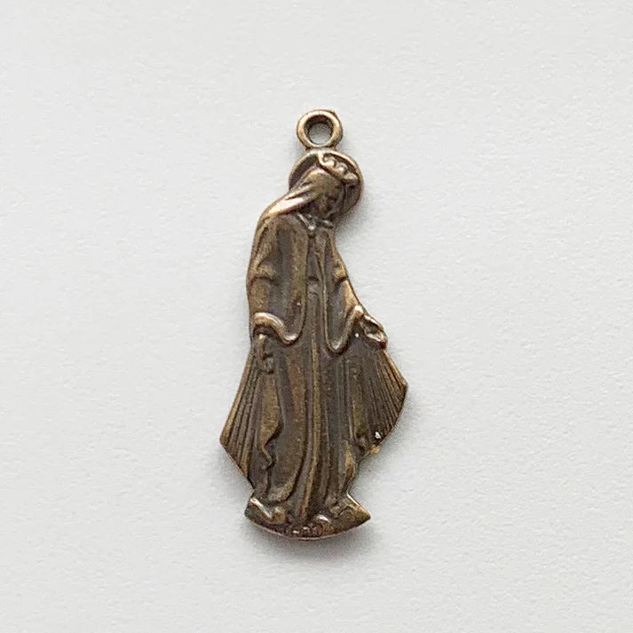 1 1/8" Miraculous Mary Medal - Antique Model ME033