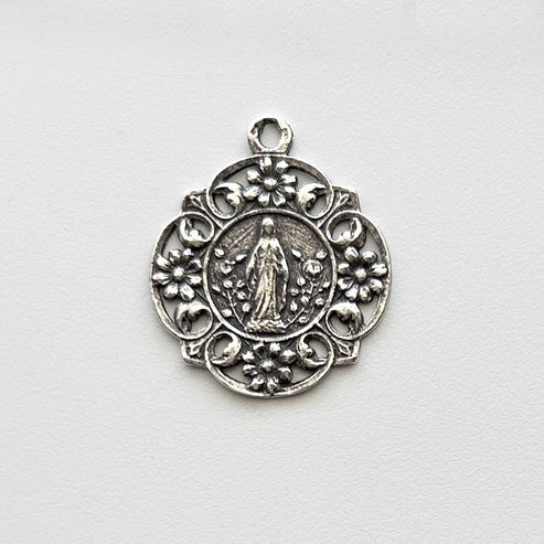 1" Virgin Mary Medal - Antique Model ME058