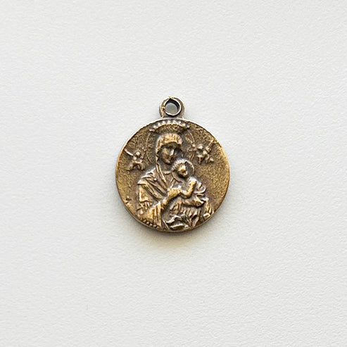 5/8" St Gerard Our Lady of Perpetual Help Medal - Antique Model ME1013