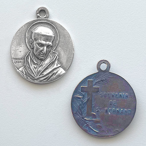 1 1/8" St Bernard Medal - Antique Model ME1049