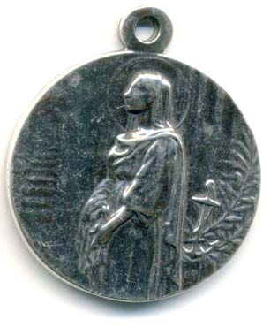 1" St Philomena Medal - Antique Model ME1063