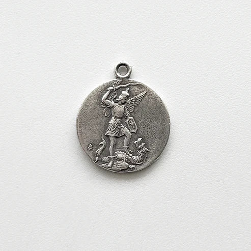 1 1/4" St Michael the Archangel & Our Lady of Remedies Medal - Antique Model ME1072