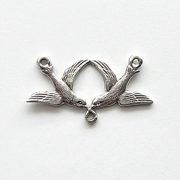 3/4" Two Doves Antique Rosary Center Model CE1085