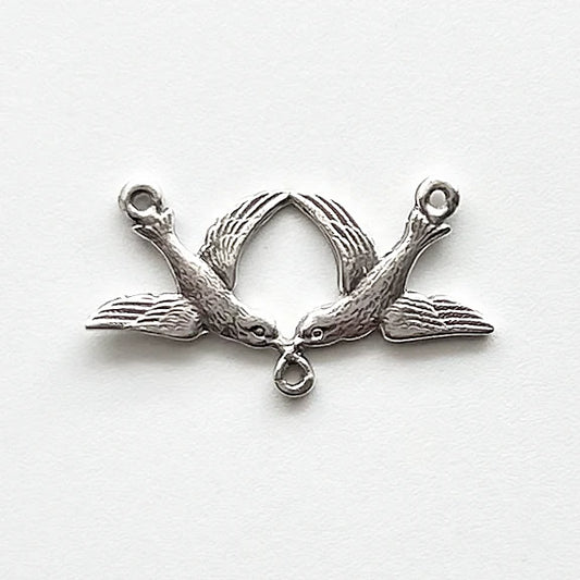 3/4" Two Doves Antique Rosary Center Model CE1085