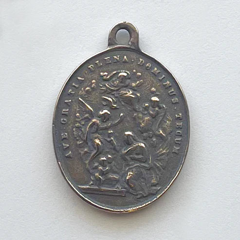 1 1/4" Guardian Angel Medal - Antique Model ME1097