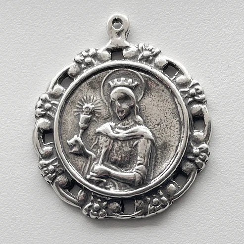 1 1/4" St Barbara Medal - Antique Model ME1105