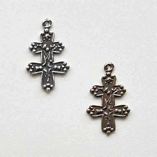 3/4" Tiny Small Cross of Lorraine Antique Vintage Model CR1135