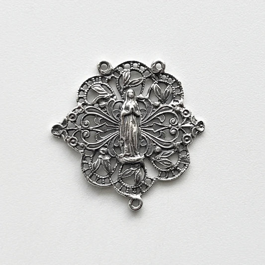 1 1/4" Filigree Antique Rosary Center Model CE1140