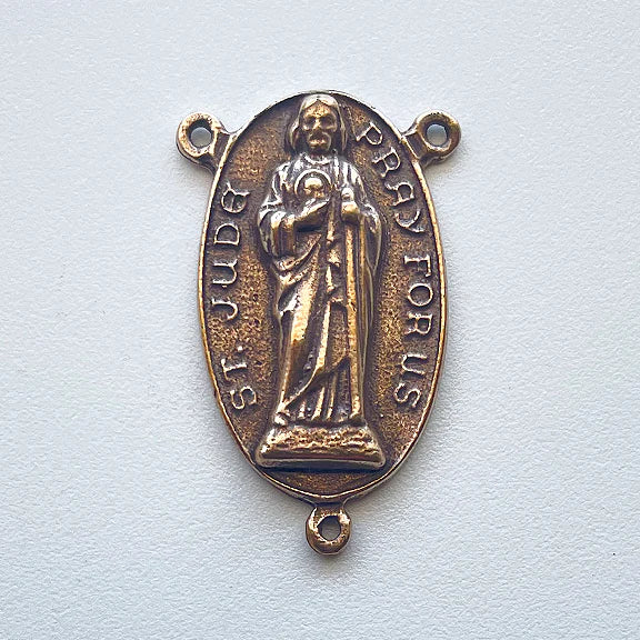 1 1/4" Saint Jude Antique Rosary Center Model CE1150