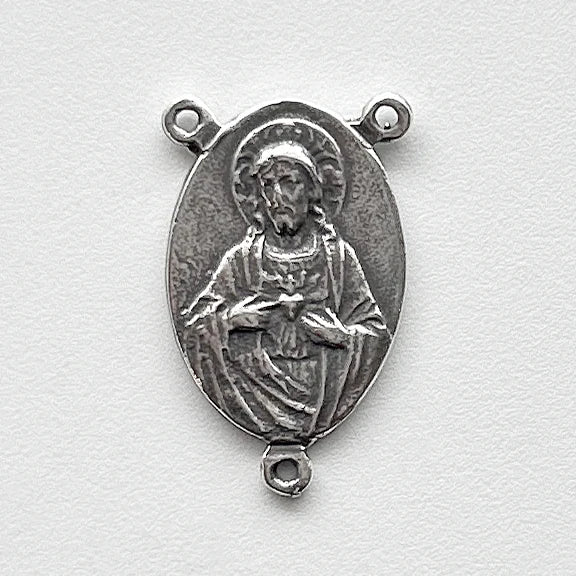 1" Sacred Heart Antique Rosary Center Model CE1152