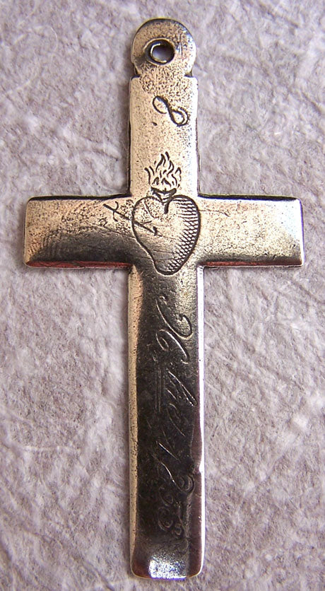 2" Simple Nuns Cross Antique Vintage Model CR1180