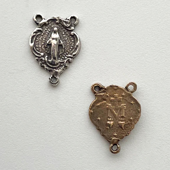 5/8" Miraculous Antique Rosary Center Model CE1205