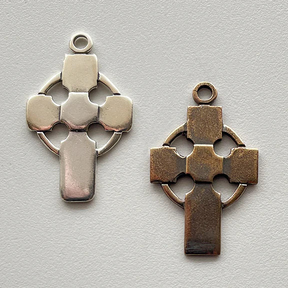 1 1/8" Celtic Cross Simple Antique Model CR1276