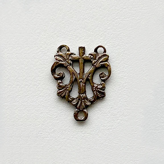 1/2" Tiny Small Antique Rosary Center Model CE216