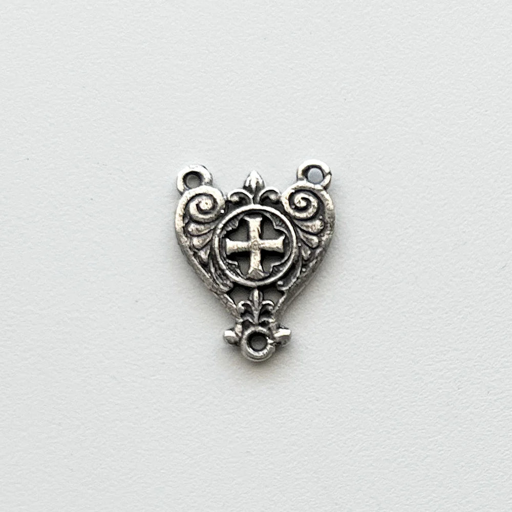 3/4" Cross Antique Rosary Center Model CE255