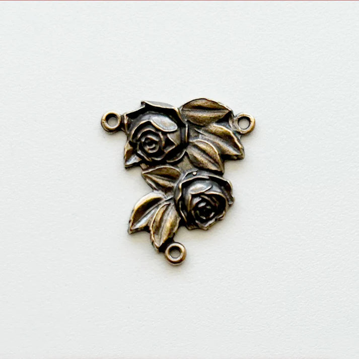 7/8" Roses Antique Rosary Center Model CE300