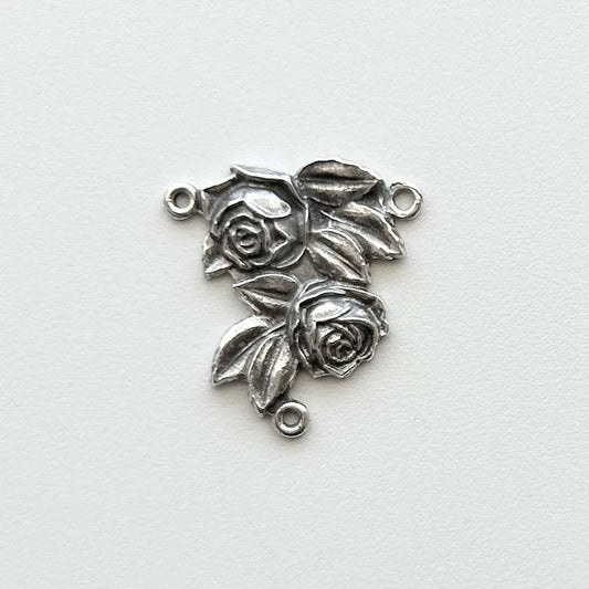 7/8" Roses Antique Rosary Center Model CE300