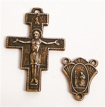 1 3/8" San Damiano Rosary Parts Set 311-691
