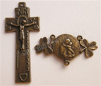 2" Irish Penal Clovers Rosary Parts Set 419-1145