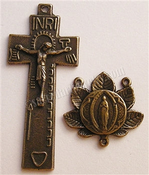 2" Irish Penal Madonna Rosary Parts Set 419-1209