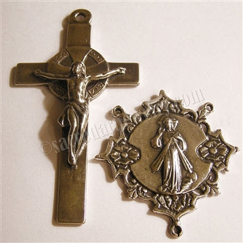 2 3/4" Divine Mercy Rosary Parts Set Spanish 420-1094