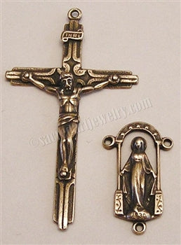 1 3/4" Simple Rosary Parts Set Miraculous Mary 441-1170
