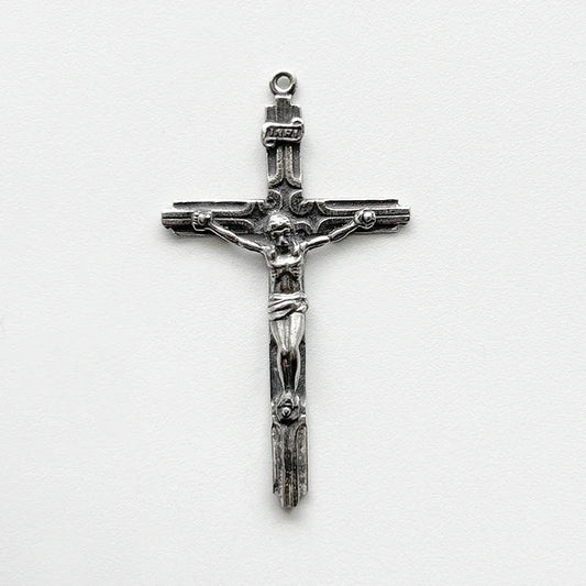 2" Slim Crucifix Antique Rosary Model CX441