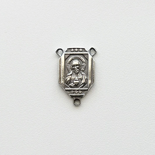 7/8" Squared Antique Rosary Center Model CE453