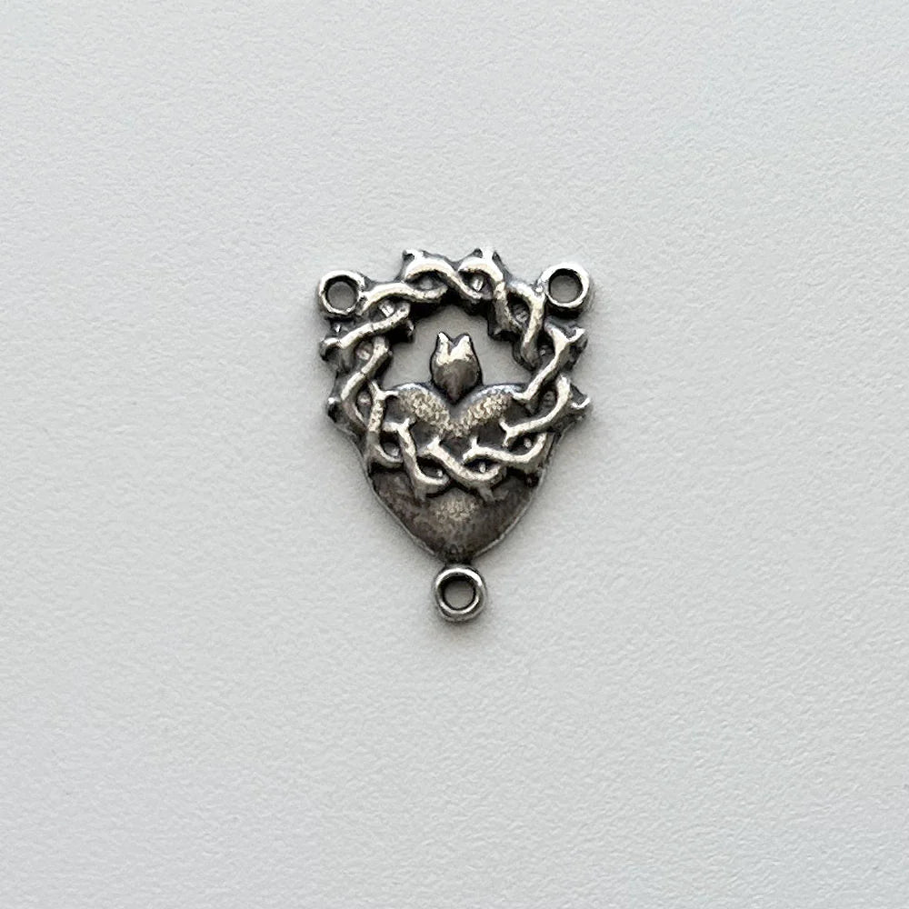 3/4" Crown of Thorns Antique Rosary Center Model CE454