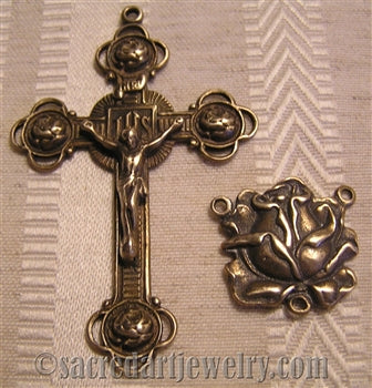 2 3/8" Roses Rosary Parts Set 471-774