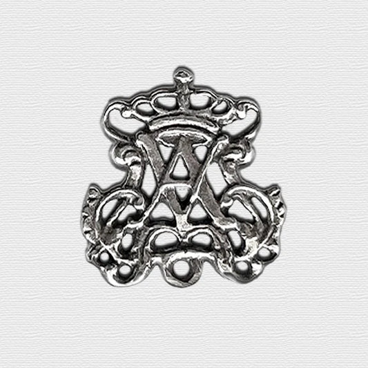 1 1/4" Auspice Maria Antique Rosary Center Model CE552