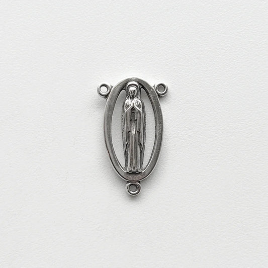 7/8" Oval Antique Rosary Center Model CE562