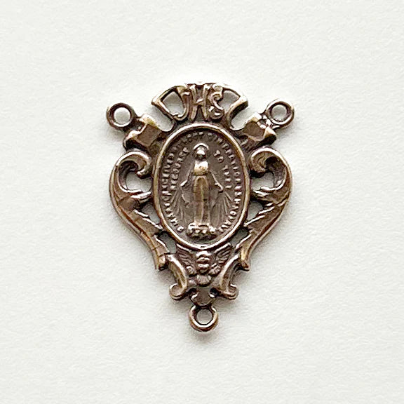 1" Miraculous Antique Rosary Center Model CE609