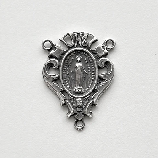 1" Miraculous Antique Rosary Center Model CE609
