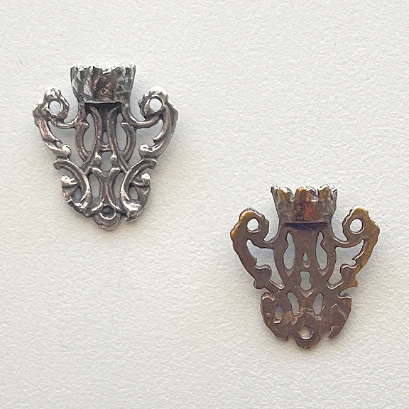 1/2" Small Crown Antique Rosary Center Model CE629