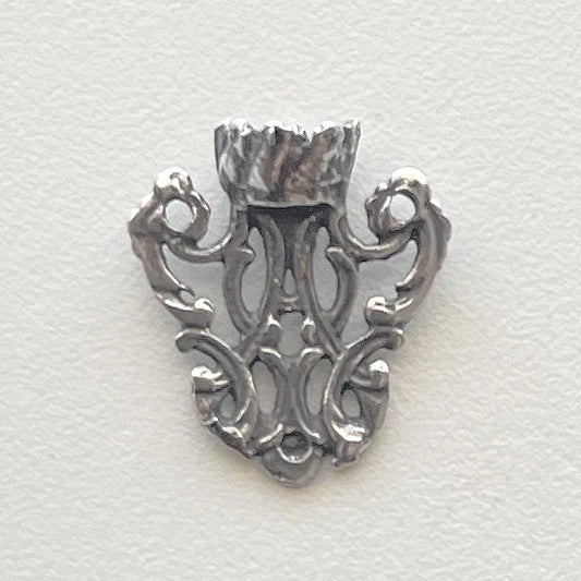 1/2" Small Crown Antique Rosary Center Model CE629