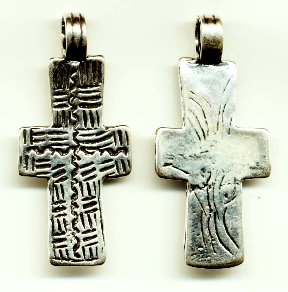 1 7/8" Coptic Cross Pendant Antique Vintage Model CR673
