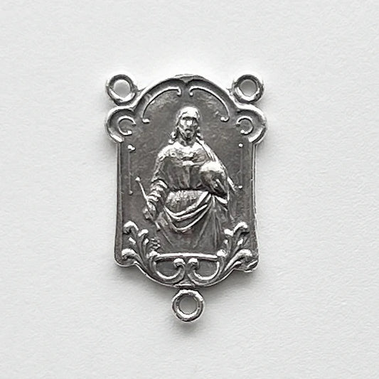 1 1/4" Our Lady of Lourdes Antique Rosary Center Model CE676