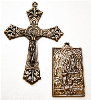 2 1/2" Our Lady of Lourdes Rosary Parts Set 698-1281