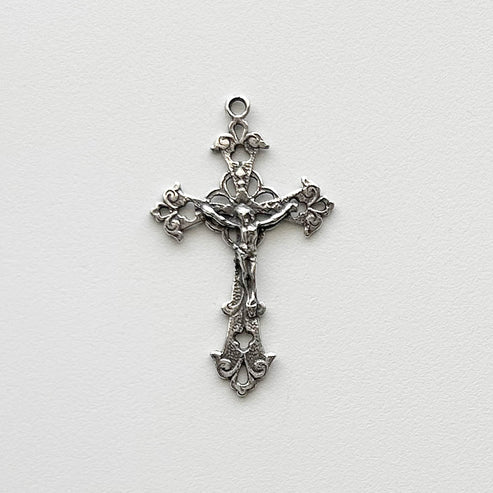1 3/8" Delicate Openwork Crucifix Antique Model CX700