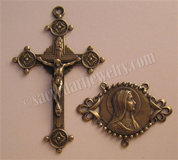 2 3/4" Mary Profile Rosary Parts Set 718-1127