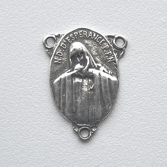 3/4" Our Lady of Hope Antique Rosary Center Model CE822