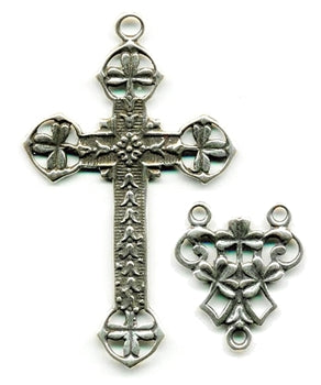 1 1/2" Irish Shamrock Clovers Rosary Parts Set 909-910