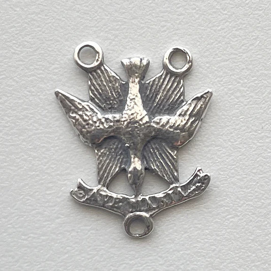 1/2" Tiny Small Holy Spirit Antique Rosary Center Model CE994