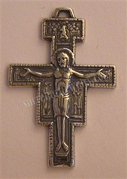 1 3/8" San Damiano Crucifix Antique Model CX311