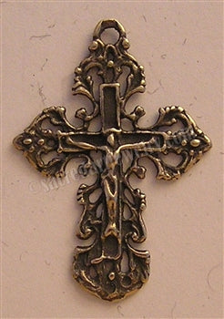 1 1/2" Filigree Crucifix Antique Model CX672
