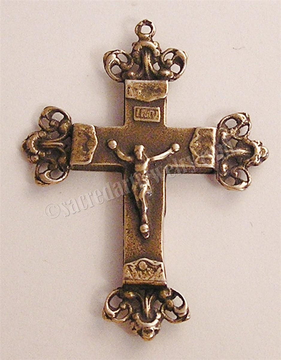 1 3/4" Ornate Crucifix Antique Model CX833
