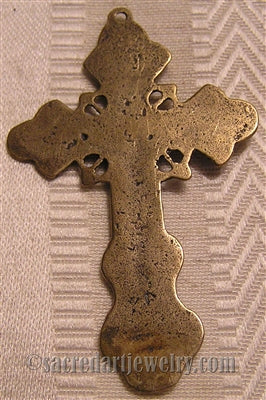 2 1/4" Phillipines Crucifix Large Antique Model CX987