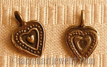 1/2" Tiny Small Heart Pendant ME102