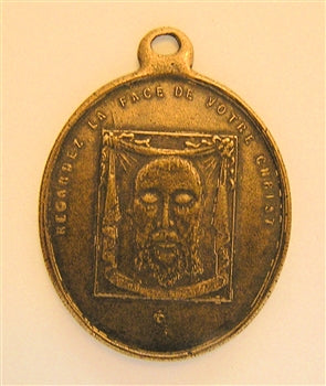 1 3/8" Seven Sorrows Face of Jesus Medal - Antique Model ME1082